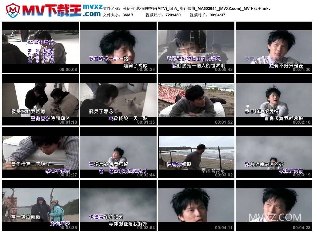 张信哲-悲伤的嗜好(MTV)_国语_流行歌曲_MA502644